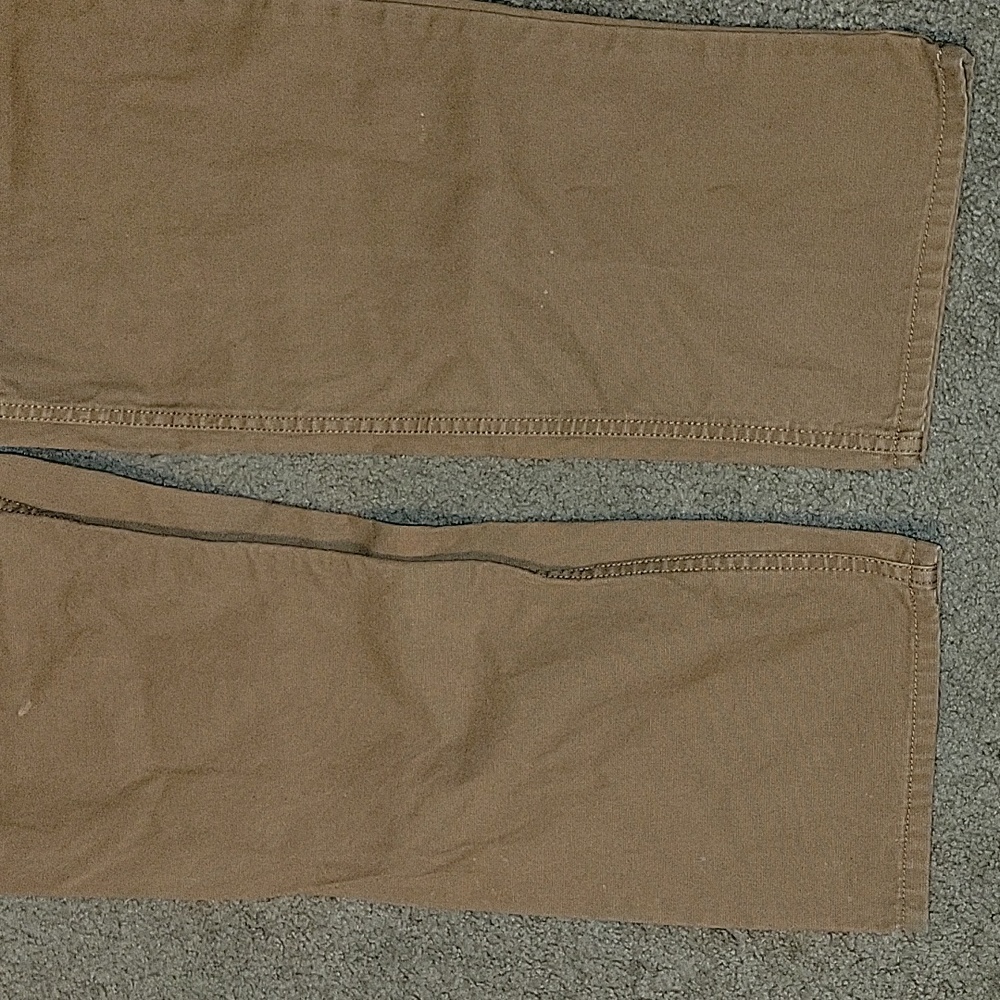 Mens Cabelas Tan Canvas 5 Pocket Jeans Work Outdoor Gear 38x34 Hunting Fishing - Picture 7 of 14